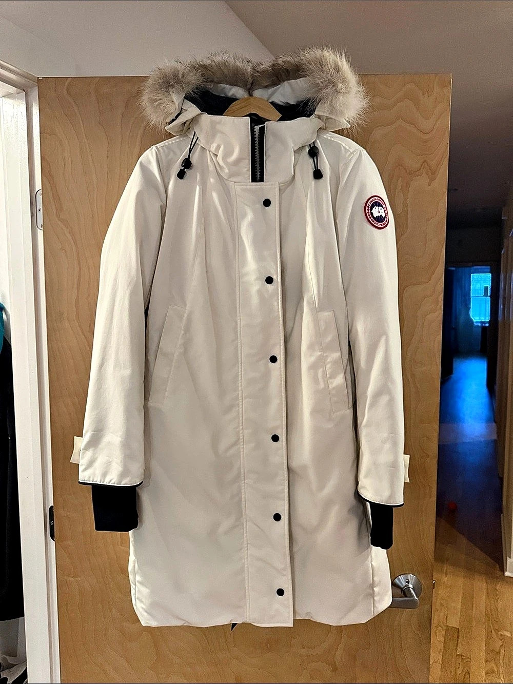 Canada Goose Mystique Parka Women's White Parka Size Large